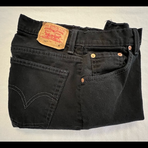 Levi's Denim - Women’s 550 Black Levi’s 10 Medium
